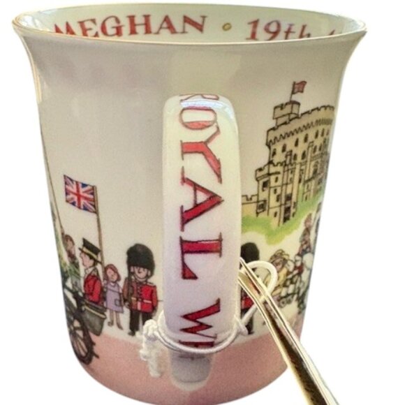 Alison Gardiner Collection "Royal Wedding" Fine Bone China Cup - Meghan & Harry - Picture 4 of 8